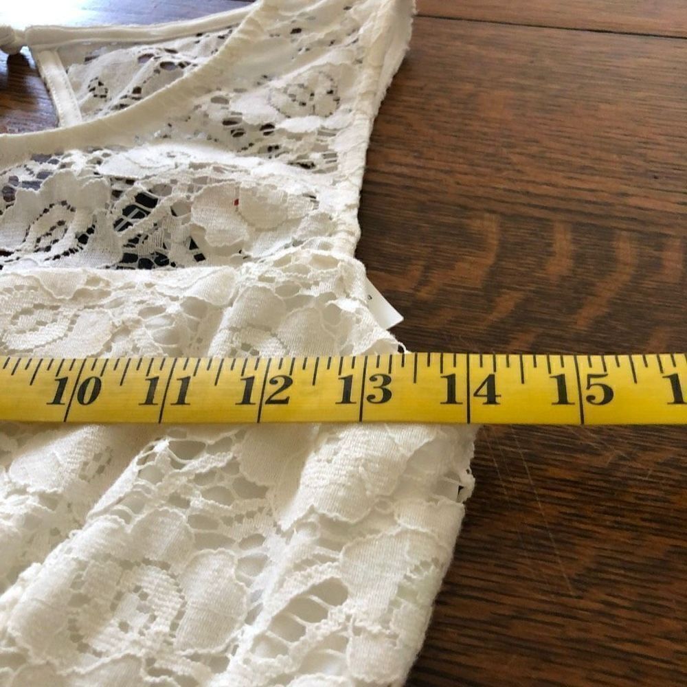 BCX White Lace and Red Fit and Flare Dress NWT - Picture 13 of 16
